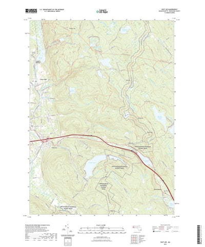 United States Geological Survey East Lee, MA (2021, 24000-Scale) digital map