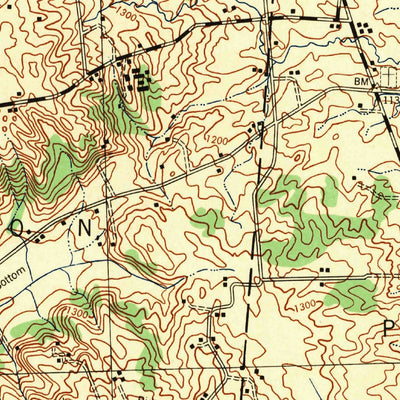 United States Geological Survey East Liberty, OH (1944, 62500-Scale) digital map