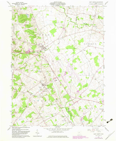 United States Geological Survey East Liberty, OH (1961, 24000-Scale) digital map