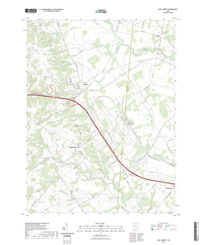 United States Geological Survey East Liberty, OH (2023, 24000-Scale) digital map