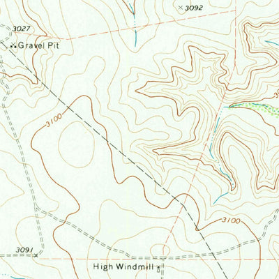 United States Geological Survey East Mesa SW, TX (1970, 24000-Scale) digital map