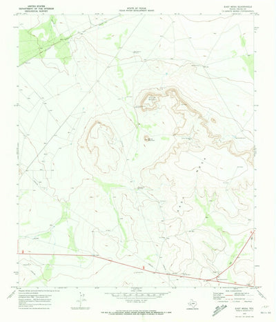 United States Geological Survey East Mesa, TX (1970, 24000-Scale) digital map