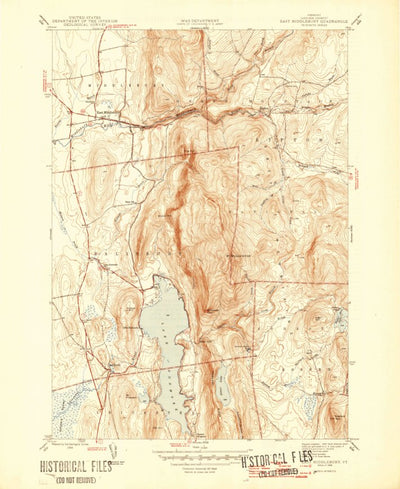United States Geological Survey East Middlebury, VT (1944, 31680-Scale) digital map