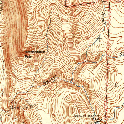 United States Geological Survey East Middlebury, VT (1944, 31680-Scale) digital map