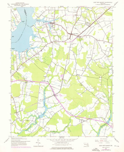 United States Geological Survey East New Market, MD (1944, 24000-Scale) digital map