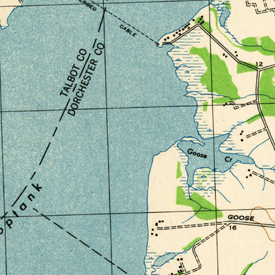 United States Geological Survey East New Market, MD (1944, 31680-Scale) digital map