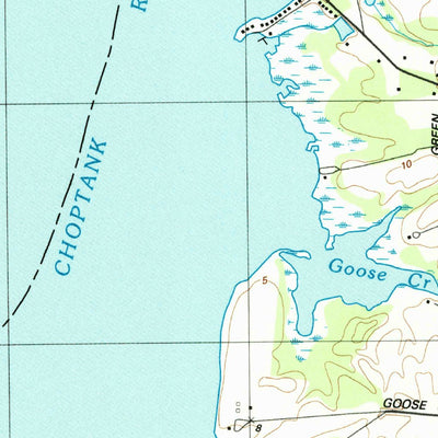 United States Geological Survey East New Market, MD (1988, 24000-Scale) digital map