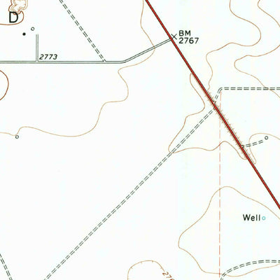 United States Geological Survey East Of Barrilla Draw North, TX (1970, 24000-Scale) digital map