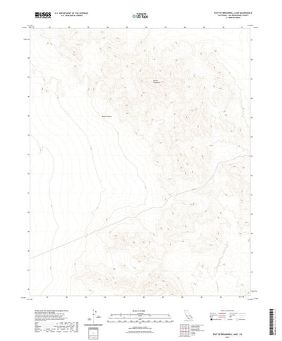 United States Geological Survey East of Broadwell Lake, CA (2021, 24000-Scale) digital map