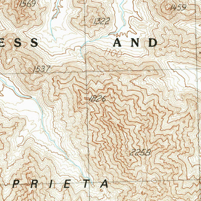 United States Geological Survey East Of Buck Peak, AZ (1990, 24000-Scale) digital map