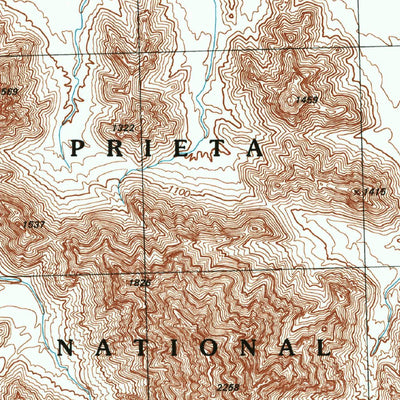 United States Geological Survey East Of Buck Peak, AZ (1996, 24000-Scale) digital map