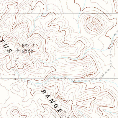 United States Geological Survey East Of Cactus Peak, NV (1987, 24000-Scale) digital map