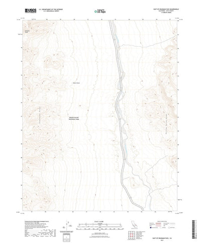 United States Geological Survey East of Deadman Pass, CA (2021, 24000-Scale) digital map