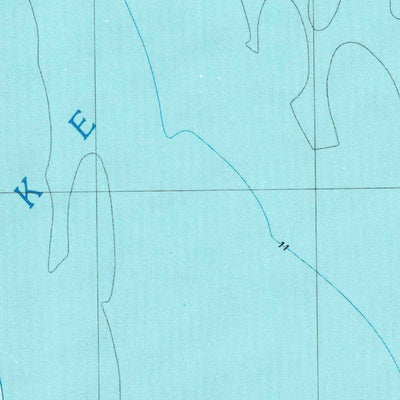 United States Geological Survey East Of Deltaville, VA (1986, 24000-Scale) digital map