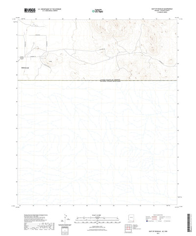 United States Geological Survey East of Douglas, AZ (2021, 24000-Scale) digital map