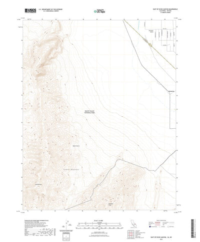 United States Geological Survey East of Echo Canyon, CA (2021, 24000-Scale) digital map