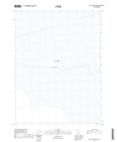 United States Geological Survey East of Goshute Wash, UT (2023, 24000-Scale) digital map