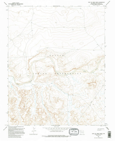 United States Geological Survey East Of Great Bend, NM (1966, 24000-Scale) digital map