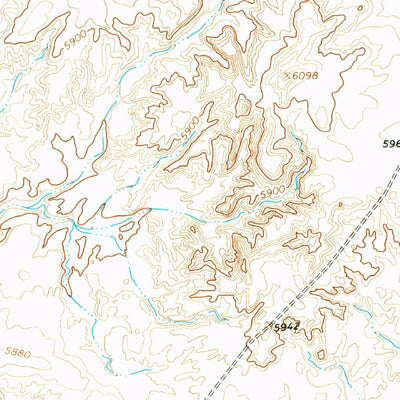 United States Geological Survey East Of Grey Hill Spring, NM (1966, 24000-Scale) digital map
