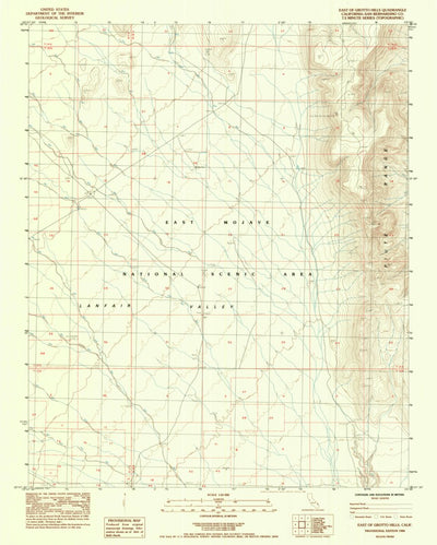 United States Geological Survey East Of Grotto Hills, CA (1984, 24000-Scale) digital map