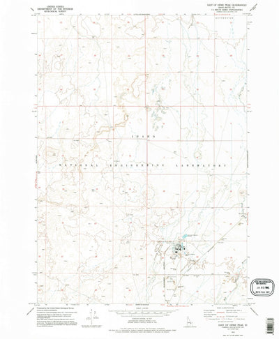 United States Geological Survey East Of Howe Peak, ID (1973, 24000-Scale) digital map