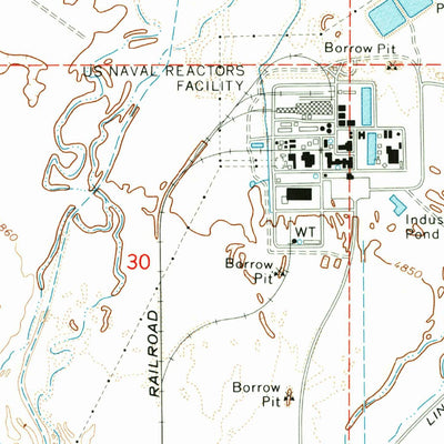 United States Geological Survey East Of Howe Peak, ID (1973, 24000-Scale) digital map
