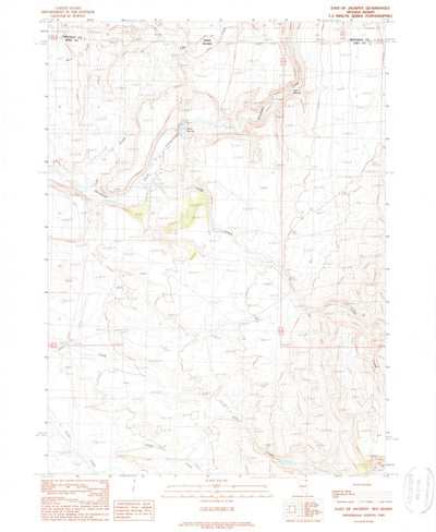 United States Geological Survey East Of Jackpot, NV-ID (1989, 24000-Scale) digital map