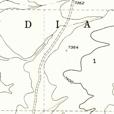 United States Geological Survey East Of Kinlichee, AZ (1955, 24000-Scale) digital map