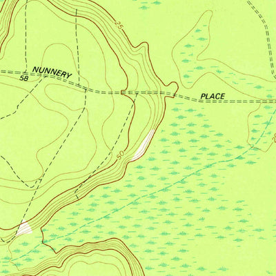 United States Geological Survey East Of Ludowici, GA (1978, 24000-Scale) digital map