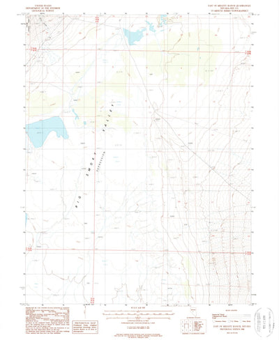United States Geological Survey East Of Millett Ranch, NV (1988, 24000-Scale) digital map