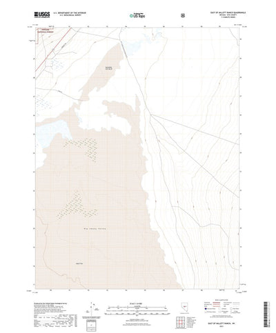 United States Geological Survey East of Millett Ranch, NV (2021, 24000-Scale) digital map