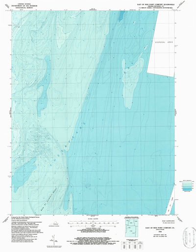 United States Geological Survey East Of New Point Comfort, VA (1964, 24000-Scale) digital map