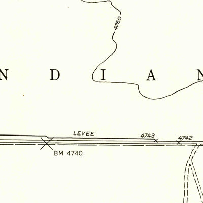 United States Geological Survey East Of Old Leupp, AZ (1957, 24000-Scale) digital map