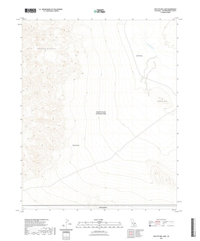 United States Geological Survey East of Owl Lake, CA (2021, 24000-Scale) digital map