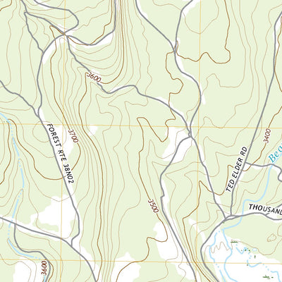 United States Geological Survey East of Pondosa, CA (2021, 24000-Scale) digital map