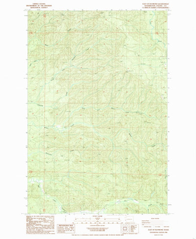 United States Geological Survey East Of Raymond, WA (1986, 24000-Scale) digital map