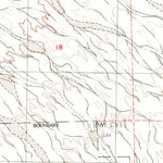 United States Geological Survey East Of Red Canyon, CA (1987, 24000-Scale) digital map