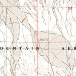 United States Geological Survey East Of Red Canyon, CA (1987, 24000-Scale) digital map