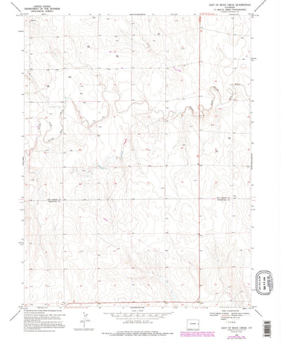 United States Geological Survey East Of Rock Creek, CO (1969, 24000-Scale) digital map