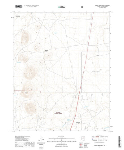 United States Geological Survey East of S P Mountain, AZ (2021, 24000-Scale) digital map
