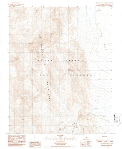 United States Geological Survey East Of Sand Flat, CA (1987, 24000-Scale) digital map