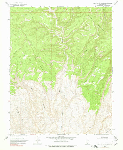 United States Geological Survey East Of The Navajo, UT (1968, 24000-Scale) digital map