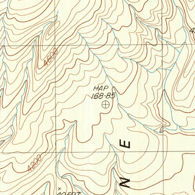 United States Geological Survey East Of Waucoba Canyon, CA (1987, 24000-Scale) digital map