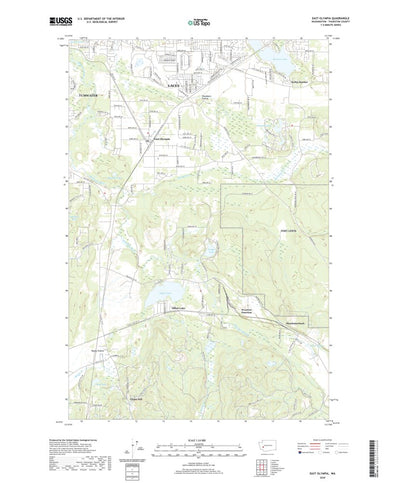 United States Geological Survey East Olympia, WA (2020, 24000-Scale) digital map