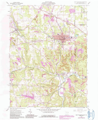 United States Geological Survey East Palestine, OH-PA (1960, 24000-Scale) digital map