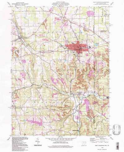 United States Geological Survey East Palestine, OH-PA (1994, 24000-Scale) digital map