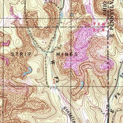 United States Geological Survey East Palestine, OH-PA (1994, 24000-Scale) digital map