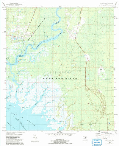 United States Geological Survey East Pass, FL (1954, 24000-Scale) digital map