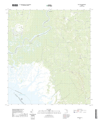 United States Geological Survey East Pass, FL (2021, 24000-Scale) digital map