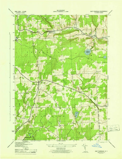 United States Geological Survey East Pharsalia, NY (1944, 31680-Scale) digital map